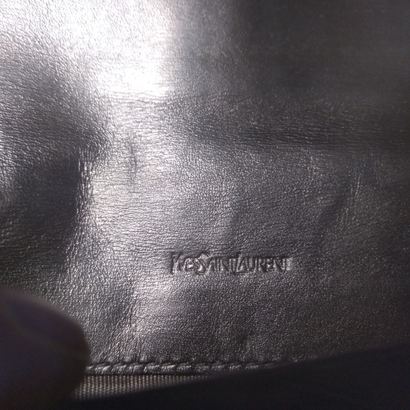 Yves Saint Laurent Black Wallet on a Chain - Picture 5 of 13